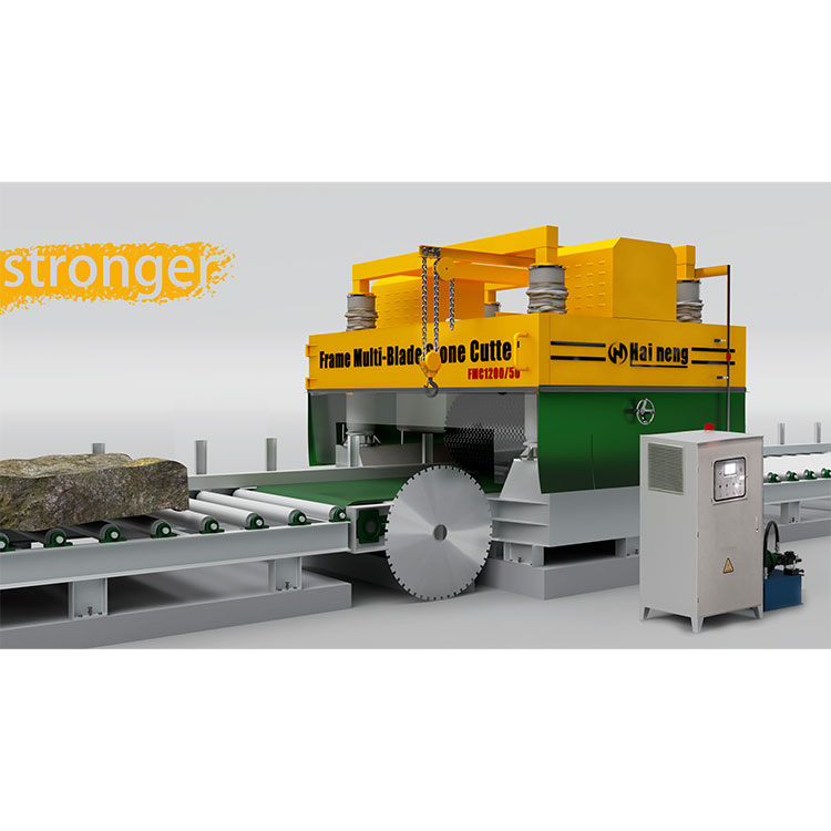 Granitblockschneidemaschine mit mehreren Klingen
